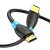 HDMI kabelis Vention AACBN 15 m, HDMI A tipo jungtimis, HDMI 2.0, 18 Gbit/s, ARC, auksu padengti kontaktai, juodas