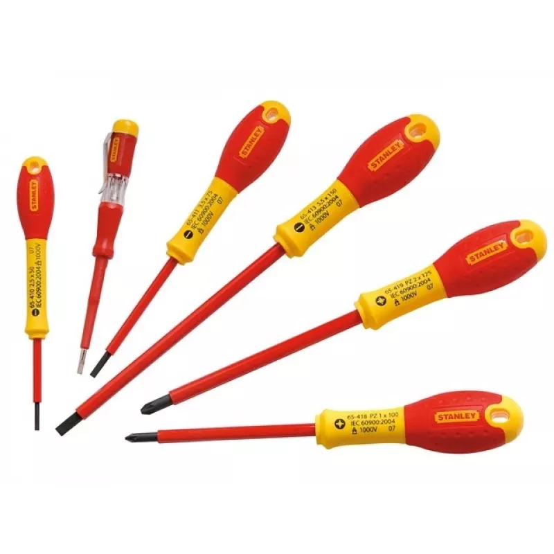 Stanley FATMAX 0-65-443 Izoliuotas plyšinių ir Pozi atsuktuvų rinkinys, 6 vnt.