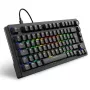 Sharkoon SGK25 klaviatūra USB QWERTZ vokiška juoda 75% RGB LED