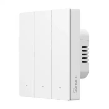 Sieninis jutiklinis jungiklis Sonoff ZBM5-3C-86W 3 kanalų Zigbee, 3 mygtukai, įleidžiamas montavimas
