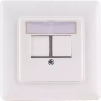 Keystone rėmelis 2 prievadams ShiverPeaks BS08-10101 moduliniams keystone lizdams