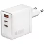 Kroviklis 4smarts SGaN Pocket 100W 2C+1A Universal Baltas Greitasis Įkrovimas