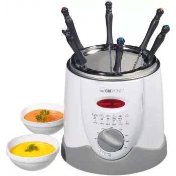Clatronic FFR 2916 Vienvietis 1 L Atskiras 900 W Gruzdintuvas Pilka, Balta