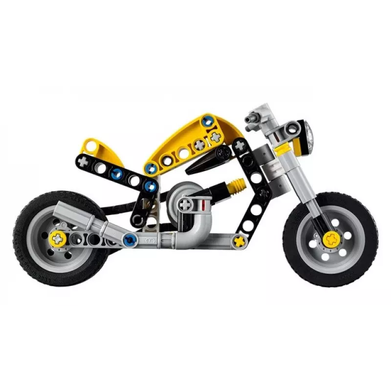 LEGO TECHNIC 42225 Geltonas motociklas