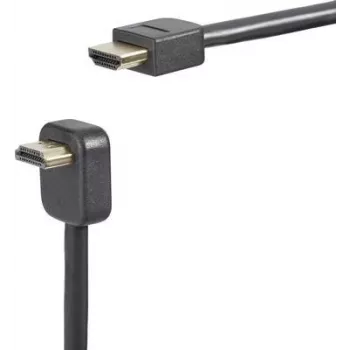 SpeaKa Professional HDMI laidų jungiamasis kabelis [1x HDMI kištukas - 1x HDMI kištukas] 0,9 m juodas (SP-7870068)