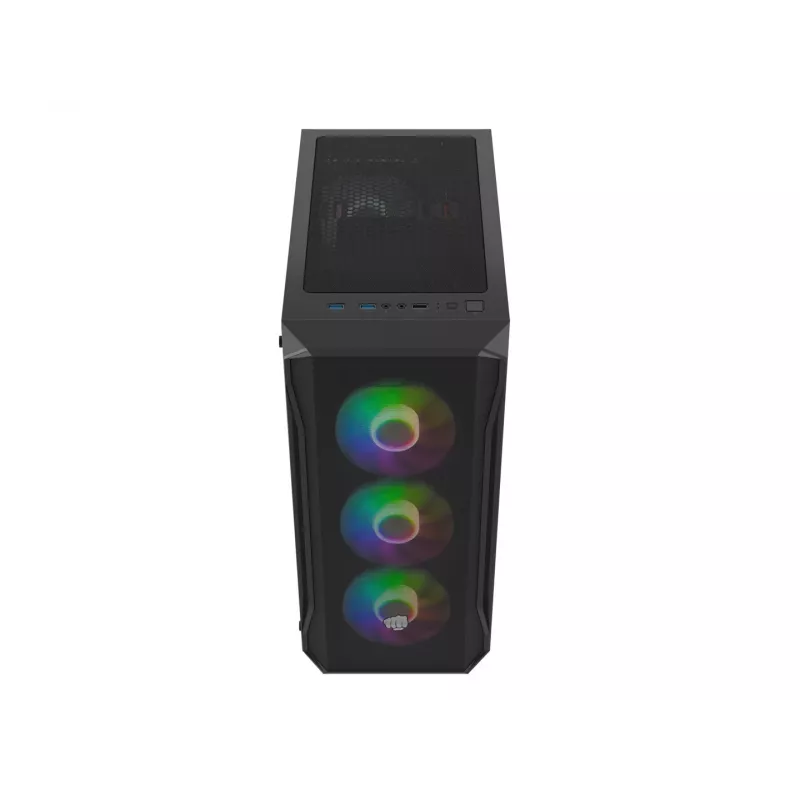 Korpusas Fury Shobo SH4F su RGB langu ir 4 ventiliatoriais MIDI