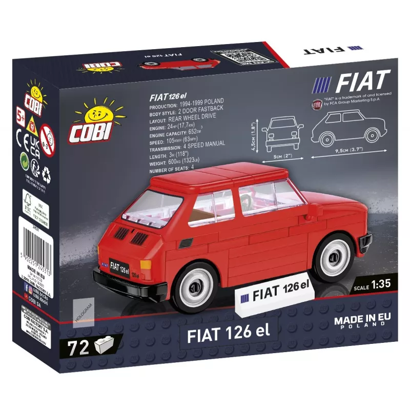 Konstruktorius Cobi Youngtimer Collection Fiat 126p el 24531 – 150 detalių