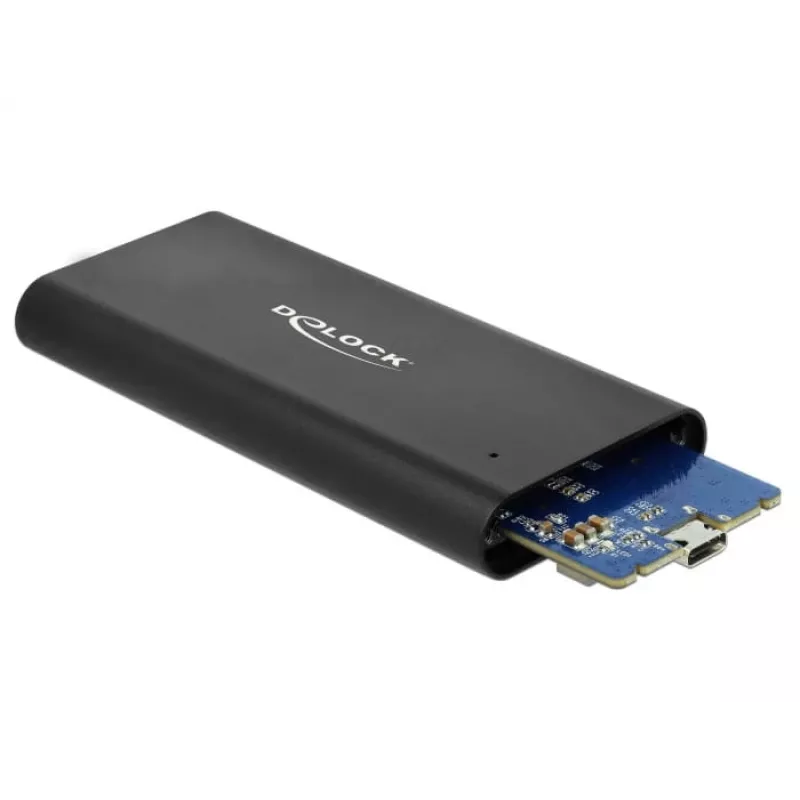 Delock 42614 – Išorinis dėklas M.2 NVMe SSD, USB 3.1 Gen 2, juodas