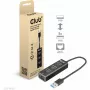 USB 3.2 Gen1 3 prievadų USB-A šakotuvas su Gigabit Ethernet – CLUB3D CSV-1430a
