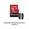 PATRIOT PEF512GEPEXMCX MicroSDXC atminties kortelė 512 GB UHS-I U3 V30 Class 10, skaitymas 800 MB/s, rašymas 600 MB/s, rašymo apsaugos jungiklis