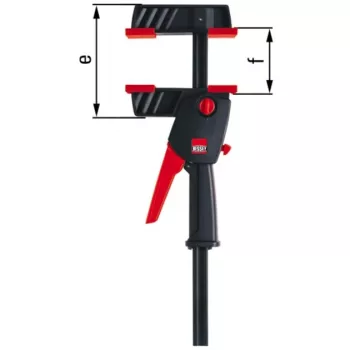 Gnybtas Bessey DUO30-8 įvairiaspalvis metalinis 300 mm plotis
