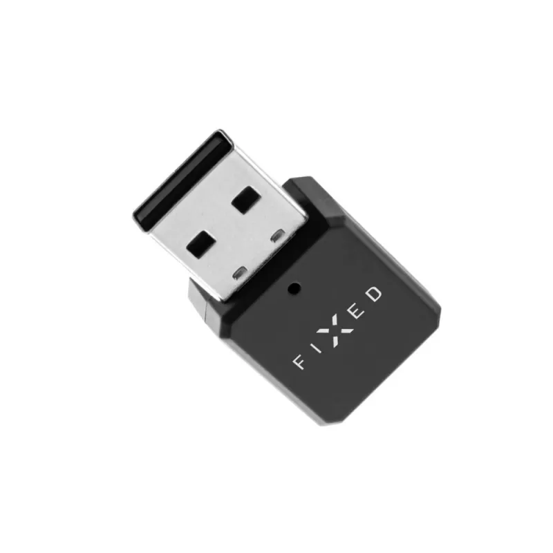 Fiksuotas Bluetooth garso imtuvas FIXED FIXSIG-BK juodas – belaidis garso srauto adapteris su 3,5 mm išvestimi