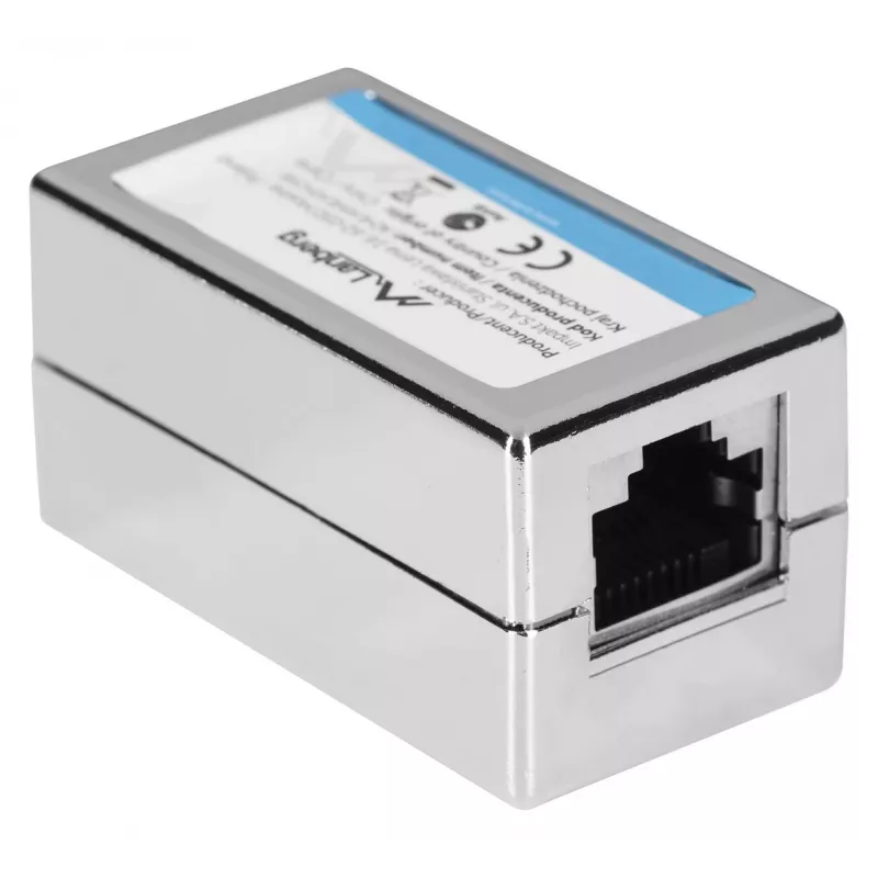 Lanberg AD-RJ45-RJ45-OS6 lyties keitiklis RJ-45 sidabrinis