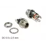 DC jungtis DeLOCK 89911 juoda nikeliuota