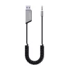 Savio TR-16 Bluetooth siųstuvas AUX adapteris su laisvų rankų funkcija, Bluetooth 5.3, Google Assistant/Siri