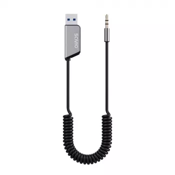 Savio TR-16 Bluetooth siųstuvas AUX adapteris su laisvų rankų funkcija, Bluetooth 5.3, Google Assistant/Siri