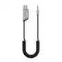 Savio TR-16 Bluetooth siųstuvas AUX adapteris su laisvų rankų funkcija, Bluetooth 5.3, Google Assistant/Siri