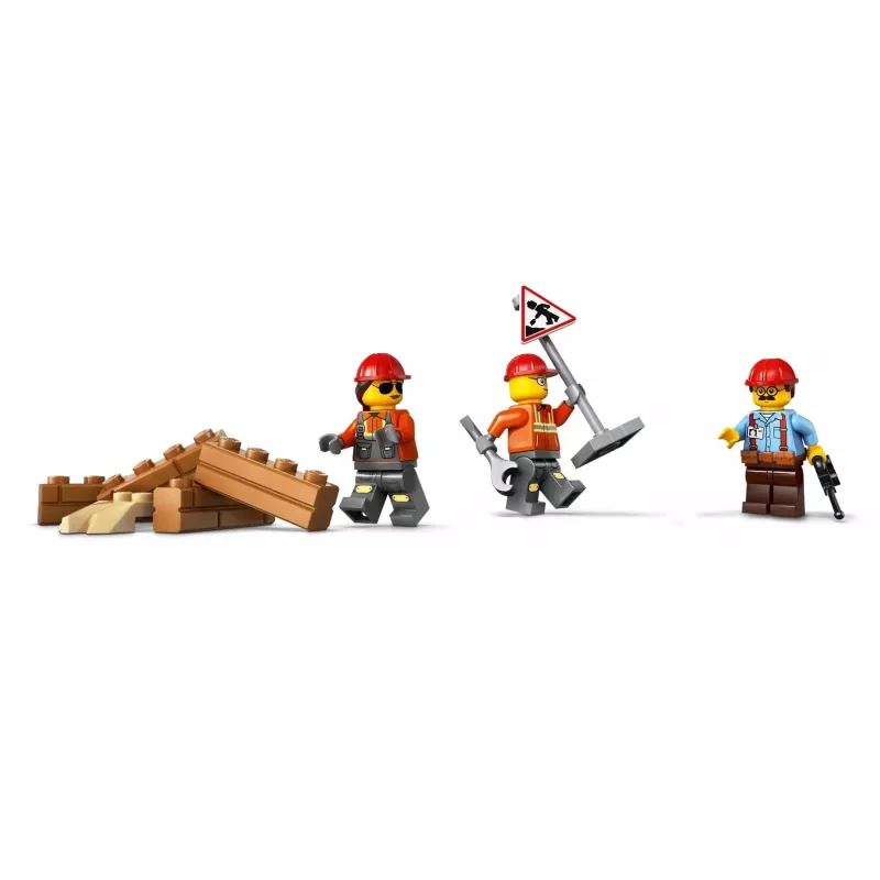 Konstrukcinis buldozeris LEGO 60466, City serija, 682 detalės, 3 minifigūrėlės, rekomenduojamas amžius 8+, dydis 120×240×130 mm