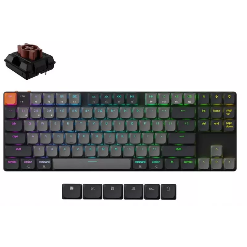 Belaidė klaviatūra K1 RGB/JUODA K1X-H3 Keychron