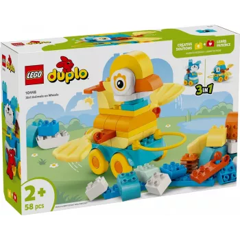 LEGO DUPLO 3-in-1 Gyvūnai ant ratų 10448