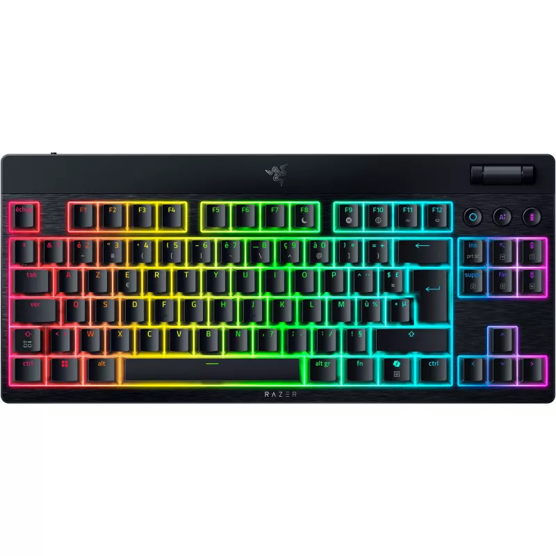 BlackWidow V4 Low-Profile TKL HyperSpeed, žaidimų klaviatūra juoda, DE išdėstymas, Razer Low-Profile Orange