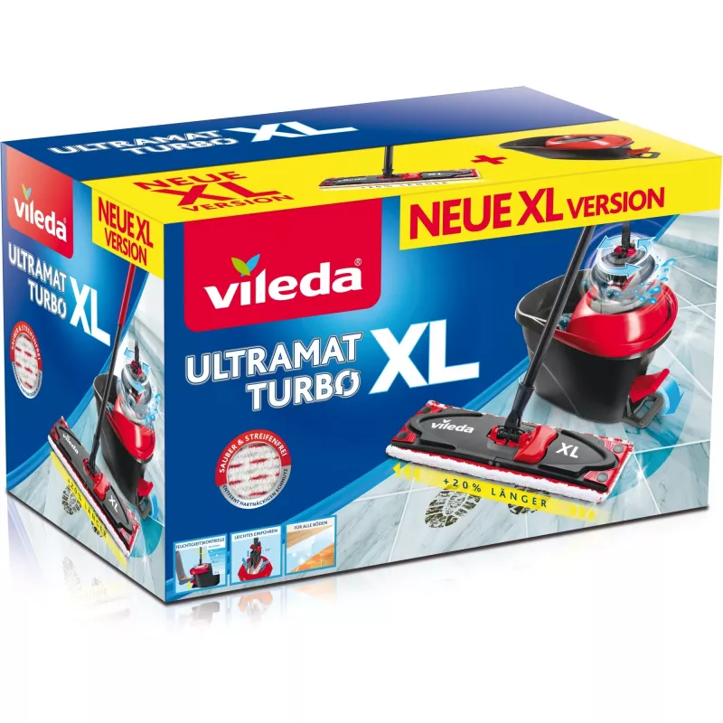 Šluota su kibirėliu Vileda Ultramax Turbo XL