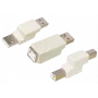ShiverPeaks BS77046 USB A į USB B adapteris (lyties keitiklis) juodas