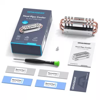 Aušintuvas GRAUGEAR G-M2HS06 Aliuminis Varis M.2 NVMe SSD