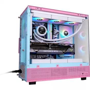 Thermaltake View 270 Plus TG ARGB Bubble Pink - korpusas - ATX - Midi/Mini Tower - ATX