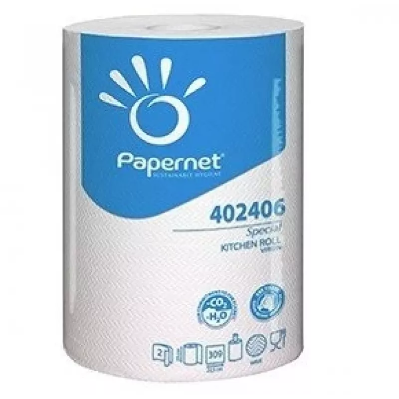 Papernet Special Rankiniai rankšluosčiai rulonais, popieriniai, 2 sluoksnių, 60 m, celiuliozė, balti (402406-1)