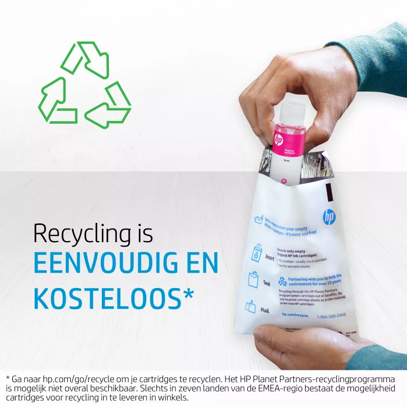 HP GT53XL 135 ml Originalus rašalo butelis, juoda