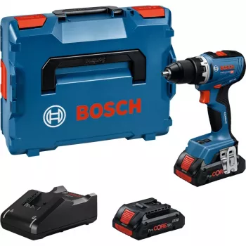 Gręžtuvas-suktuvas Bosch GSR 18V-65 su 2x 4.0Ah akumuliatoriais