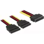 SATA maitinimo laidas DeLOCK 60174 0,15 m SATA 15 kontaktų juodas