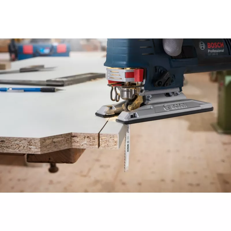 Pjūklelio ašmenys Bosch T 101 BRF Clean for Hard Wood — bimetaliniai, 2,5 mm TPI, 100 mm, 5 vnt.