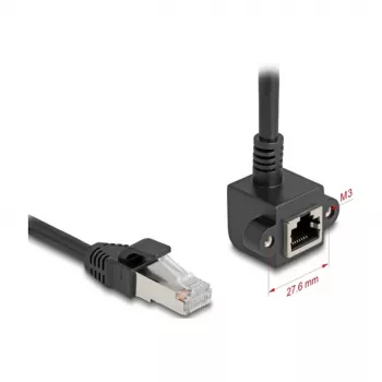 Tinklo kabelis DeLOCK 81098 RJ-45 Cat6 2 m Juodas