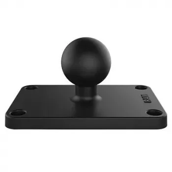 RAM Mounts rutulinis pagrindas 1,5 colio x 2,5 colio 4 skylių juodas 95g