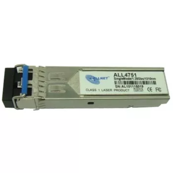 ALLNET ALL4751 SFP modulis vienmodžiam šviesolaidžiui, 1000BASE-LX, 1310 nm, LC jungtis