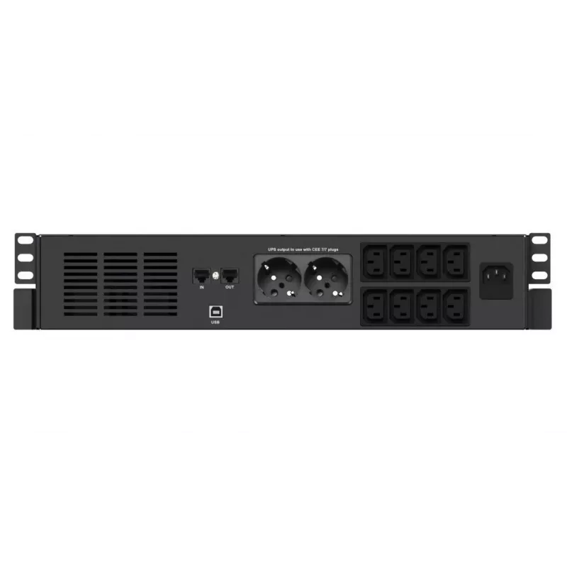 Nepertraukiamo maitinimo šaltinis UPS Infosec X4 1000 RM Plus 1 kVA 600 W 10 AC lizdų