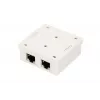 Paviršinis tinklo lizdas Extralink EX.9649 — 2x RJ45 Cat5e STP