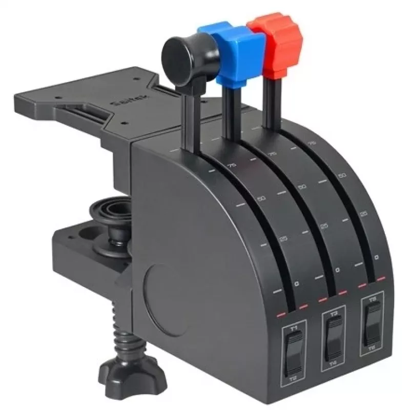 Logitech Saitek Pro Flight Throttle Quadrant - Gasregler - verkabelt - für PC (945-000015)