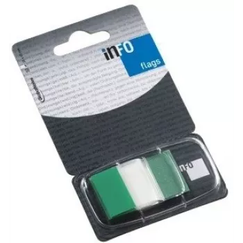 Lipnios užrašų kortelės Global Notes 0718-204 25×43 mm žalia