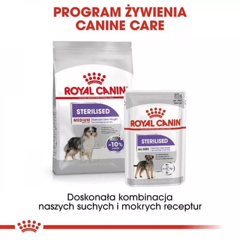 Sausas šunų ėdalas Royal Canin Medium Sterilised Adult 12 kg – sterilizuotiems vidutinių veislių suaugusiems šunims