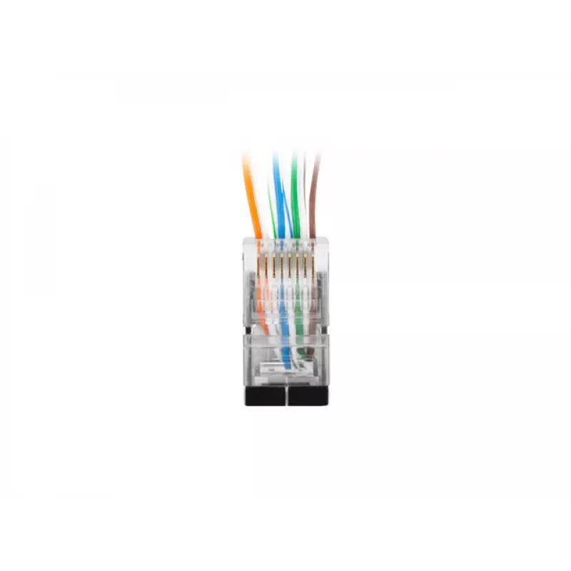 Lanberg PLS-6000EZ RJ-45 kištukas, pilkas, FTP, Cat.6, praėjimo tipas