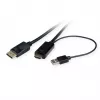 ROTRONIC-SECOMP Roline - Videokabel - HDMI, USB (nur Strom) männlich zu DisplayPort männlich - 2 m - abgeschirmt - Schwarz - unterstützt 4K 60 Hz (384