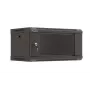 Sieninis montažinis stovas LANBERG WF03-5304-10B 19 colių 4U juodas, stiklinės durys