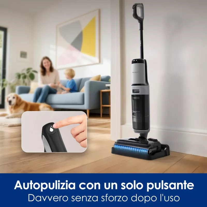 Belaidis grindų valiklis Tineco Floor One i5 Stretch Plus – lengvas šlapias ir sausas vertikalus grindų plovėjas