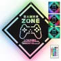LED neoninis ženklas MANTA MASNL132RGB GAMER ZONE, RGB apšvietimas sienai