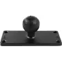 RAM Mounts rechteckige Basisplatte (50,8 x 127 mm) mit C-Kugel (1.5 ) - im Polybeutel (RAM-202U-25)