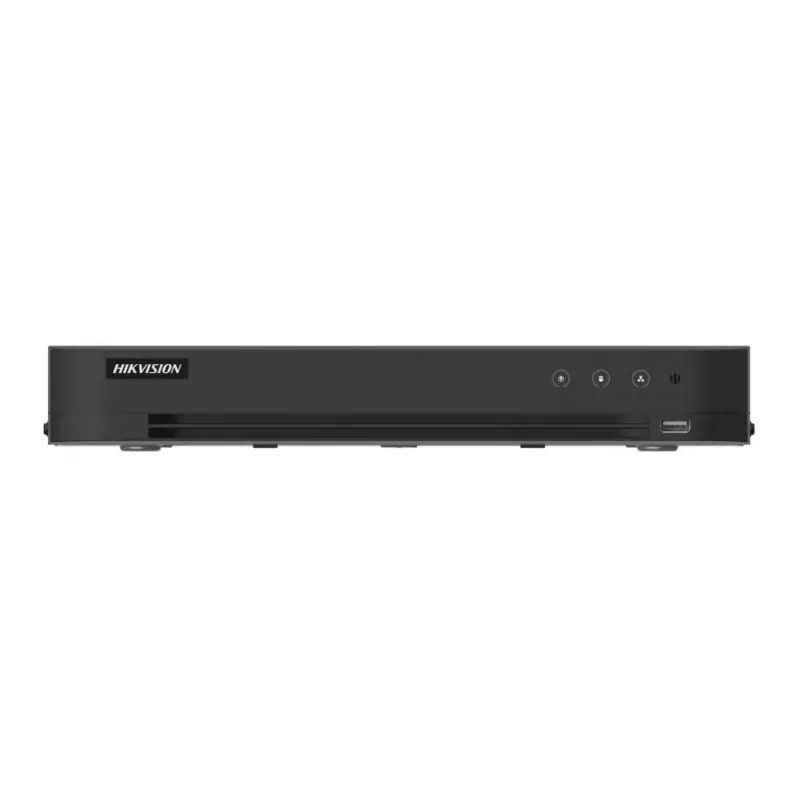 DVR Hikvision Pro Series 8 kanalų 5 MP 1U H.265 AcuSense, 8 įėjimai, Gigabit Ethernet, 12 TB HDD, 12 V, 24 W