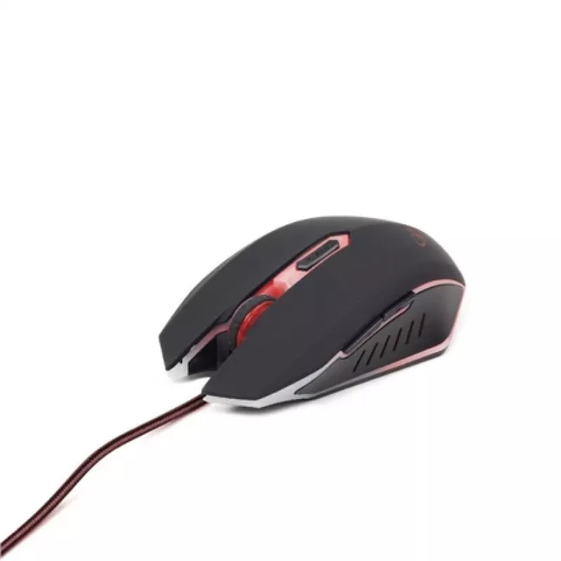 GEMBIRD MUSG-001-R Žaidimų USB optinė pelė, raudona